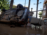 Thousands of volunteers participate in cleaning the areas affected by the floods of October 29 in Valencia. Towns such as Massanassa, Alfafa...