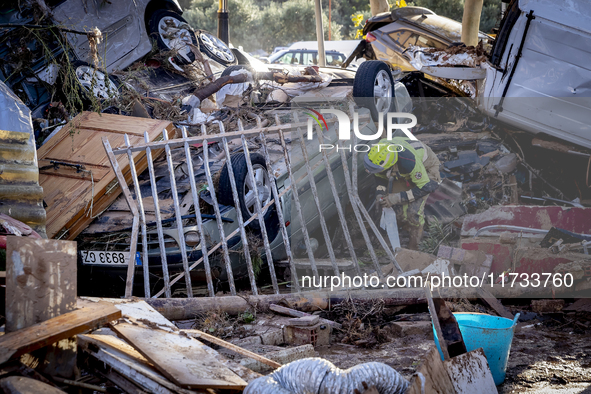 Thousands of volunteers participate in cleaning the areas affected by the floods of October 29 in Valencia. Towns such as Massanassa, Alfafa...