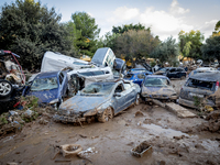 Thousands of volunteers participate in cleaning the areas affected by the floods of October 29 in Valencia. Towns such as Massanassa, Alfafa...