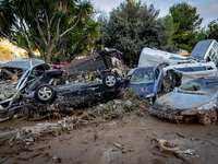 Thousands of volunteers participate in cleaning the areas affected by the floods of October 29 in Valencia. Towns such as Massanassa, Alfafa...