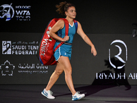 RIYADH, SAUDI ARABIA - NOVEMBER 02: Jasmine Paolini of Italy arrives ahead of her match against Kazakhstan's Elena Rybakina at the 2024 WTA...