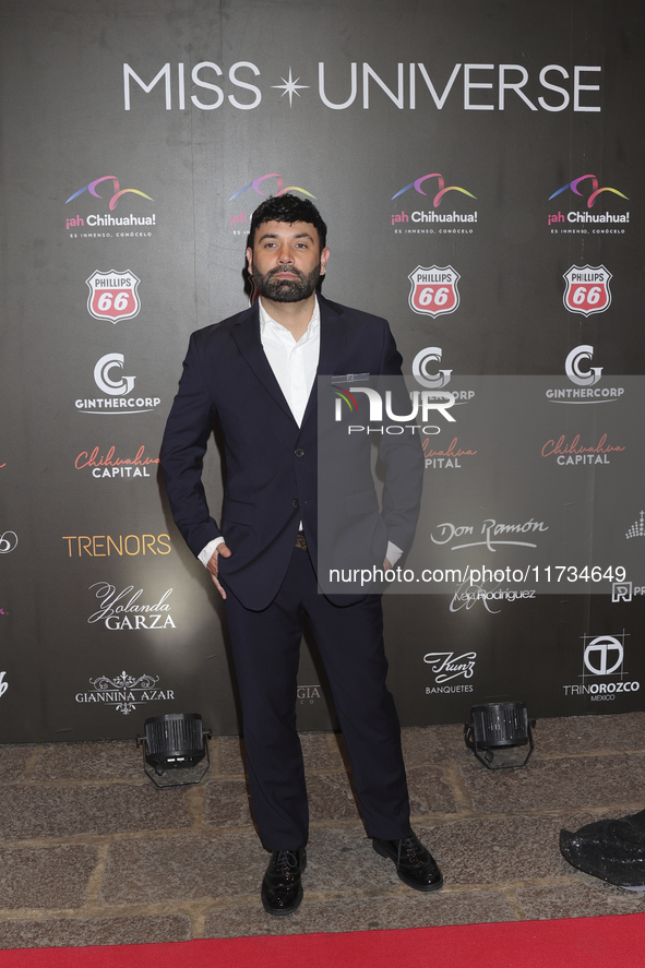 Diego Cardenas attends the red carpet for the Miss Universe Catrinas Gala at Antiguo Colegio de las Vizcainas in Mexico City, Mexico, on Nov...