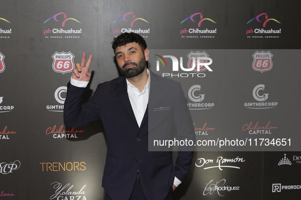 Diego Cardenas attends the red carpet for the Miss Universe Catrinas Gala at Antiguo Colegio de las Vizcainas in Mexico City, Mexico, on Nov...