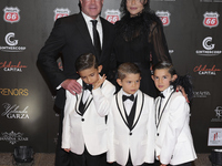 Raul Rocha and his family attend the red carpet for the Miss Universe Catrinas Gala at Antiguo Colegio de las Vizcainas in Mexico City, Mexi...