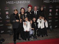 Anne Jakkaphong and Raul Rocha attend the red carpet for the Miss Universe Catrinas Gala at Antiguo Colegio de las Vizcainas in Mexico City,...