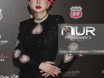 Anne Jakkaphong attends the red carpet for the Miss Universe Catrinas Gala at Antiguo Colegio de las Vizcainas in Mexico City, Mexico, on No...