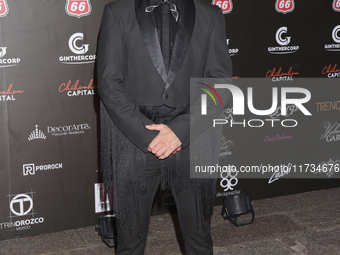 Ra Colmenero attends the red carpet for the Miss Universe Catrinas Gala at Antiguo Colegio de las Vizcainas in Mexico City, Mexico, on Novem...