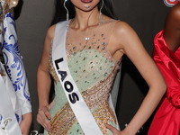 Miss Laos Miepooh Phiranya Thipphomvong attends the red carpet for the Miss Universe Catrinas Gala at Antiguo Colegio de las Vizcainas in Me...