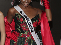 Miss Guadeloupe Coraly Desplan attends the red carpet for the Miss Universe Catrinas Gala at Antiguo Colegio de las Vizcainas in Mexico City...