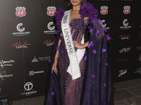 Miss Universe Sheynnis Palacios attends the red carpet for the Miss Universe Catrinas Gala at Antiguo Colegio de las Vizcainas in Mexico Cit...