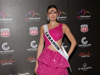 Miss Lebanon Nada Koussa attends the red carpet for the Miss Universe Catrinas Gala at Antiguo Colegio de las Vizcainas in Mexico City, Mexi...