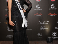 Miss Japan Kaya Chakrabortty attends the red carpet for the Miss Universe Catrinas Gala at Antiguo Colegio de las Vizcainas in Mexico City,...