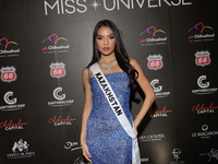 Miss Kazakhstan Madina Almukhanova attends the red carpet for the Miss Universe Catrinas Gala at Antiguo Colegio de las Vizcainas in Mexico...