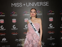 Miss Macau Cassandra Chiu attends the red carpet for the Miss Universe Catrinas Gala at Antiguo Colegio de las Vizcainas in Mexico City, Mex...