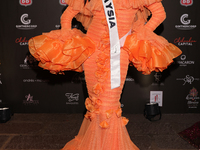 Miss Malaysia Sandra Lim attends the red carpet for the Miss Universe Catrinas Gala at Antiguo Colegio de las Vizcainas in Mexico City, Mexi...