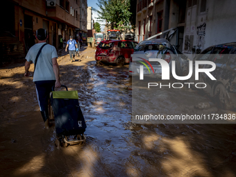 Thousands of volunteers participate in cleaning the areas affected by the floods of October 29 in Valencia. Towns such as Massanassa, Alfafa...