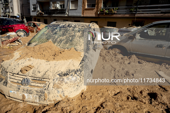 Thousands of volunteers participate in cleaning the areas affected by the floods of October 29 in Valencia. Towns such as Massanassa, Alfafa...