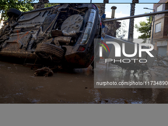 Thousands of volunteers participate in cleaning the areas affected by the floods of October 29 in Valencia. Towns such as Massanassa, Alfafa...