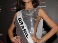 Miss Brazil Luana Cavalcante attends the red carpet for the Miss Universe Catrinas Gala at Antiguo Colegio de las Vizcainas in Mexico City,...