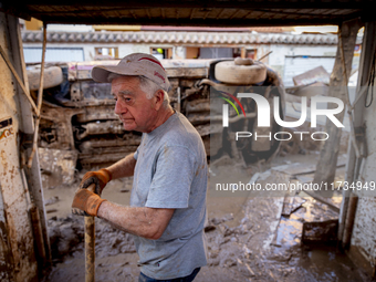 Thousands of volunteers participate in cleaning the areas affected by the floods of October 29 in Valencia. Towns such as Massanassa, Alfafa...