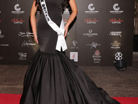 Miss Great Britain Christina Dela Cruz attends the red carpet for the Miss Universe Catrinas Gala at Antiguo Colegio de las Vizcainas in Mex...