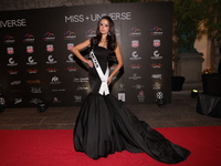 Miss Great Britain Christina Dela Cruz attends the red carpet for the Miss Universe Catrinas Gala at Antiguo Colegio de las Vizcainas in Mex...