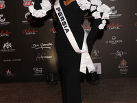 Miss Persia Ava Vahneshan attends the red carpet for the Miss Universe Catrinas Gala at Antiguo Colegio de las Vizcainas in Mexico City, Mex...