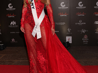 Miss Germany Pia Theissen attends the red carpet for the Miss Universe Catrinas Gala at Antiguo Colegio de las Vizcainas in Mexico City, Mex...