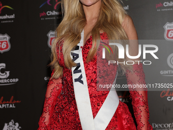 Miss Germany Pia Theissen attends the red carpet for the Miss Universe Catrinas Gala at Antiguo Colegio de las Vizcainas in Mexico City, Mex...