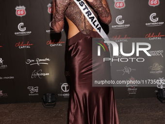 Miss Australia Zoe Creed attends the red carpet for the Miss Universe Catrinas Gala at Antiguo Colegio de las Vizcainas in Mexico City, Mexi...