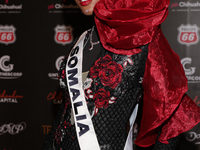 Miss Somalia Khadija Omar attends the red carpet for the Miss Universe Catrinas Gala at Antiguo Colegio de las Vizcainas in Mexico City, Mex...