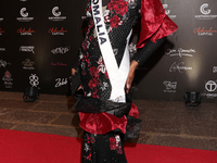 Miss Somalia Khadija Omar attends the red carpet for the Miss Universe Catrinas Gala at Antiguo Colegio de las Vizcainas in Mexico City, Mex...