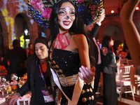 Miss Egypt Logina Salah attends the Miss Universe Catrinas Gala at Antiguo Colegio de las Vizcainas in Mexico City, Mexico, on November 1, 2...