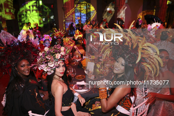 Miss Canada Ashley Callingbull attends the Miss Universe Catrinas Gala at Antiguo Colegio de las Vizcainas in Mexico City, Mexico, on Novemb...