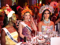 (L-R) Miss British Virgin Islands Deyounce Lowenfield, Miss Mongolia Mino Nominzul, Miss El Salvador Florence Gisselle Garcia, Miss Nicaragu...