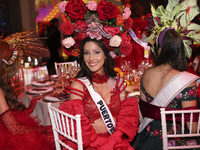 Miss Puerto Rico Jennifer Colon Alvarado attends the Miss Universe Catrinas Gala at Antiguo Colegio de las Vizcainas in Mexico City, Mexico,...