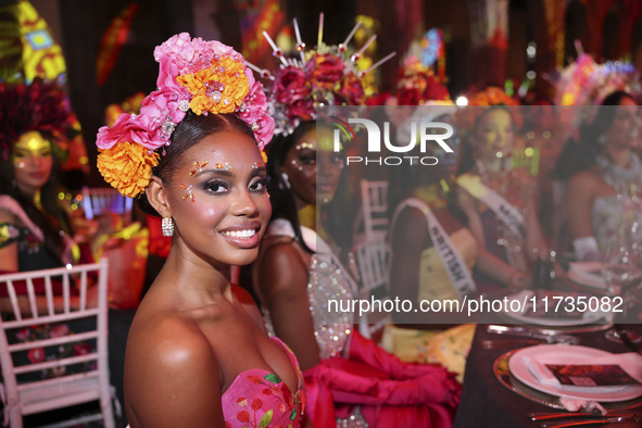 Miss Turks and Caicos Islands Raynae Myers attends the Miss Universe Catrinas Gala at Antiguo Colegio de las Vizcainas in Mexico City, Mexic...