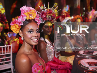 Miss Turks and Caicos Islands Raynae Myers attends the Miss Universe Catrinas Gala at Antiguo Colegio de las Vizcainas in Mexico City, Mexic...