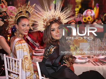 Miss United States Alma Cooper attends the Miss Universe Catrinas Gala at Antiguo Colegio de las Vizcainas in Mexico City, Mexico, on Novemb...