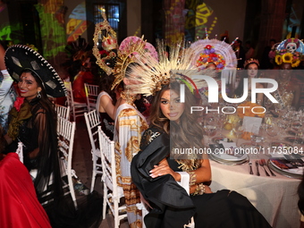 Miss United States Alma Cooper attends the Miss Universe Catrinas Gala at Antiguo Colegio de las Vizcainas in Mexico City, Mexico, on Novemb...