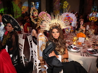 Miss United States Alma Cooper attends the Miss Universe Catrinas Gala at Antiguo Colegio de las Vizcainas in Mexico City, Mexico, on Novemb...