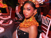 Miss Guyana Ariana Blaize attends the Miss Universe Catrinas Gala at Antiguo Colegio de las Vizcainas in Mexico City, Mexico, on November 1,...