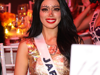 Miss Japan Kaya Chakrabortty attends the Miss Universe Catrinas Gala at Antiguo Colegio de las Vizcainas in Mexico City, Mexico, on November...