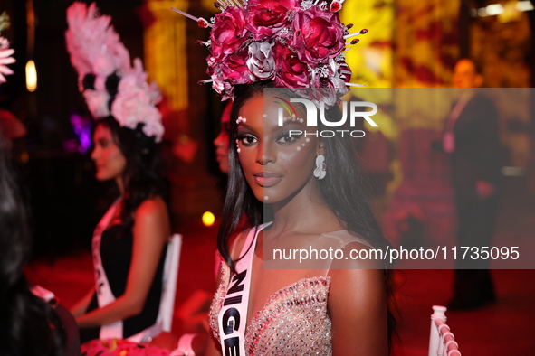 Miss Nigeria Chidimma Adetshina attends the Miss Universe Catrinas Gala at Antiguo Colegio de las Vizcainas in Mexico City, Mexico, on Novem...