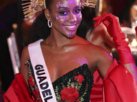 Miss Guadeloupe Coraly Desplan attends the Miss Universe Catrinas Gala at Antiguo Colegio de las Vizcainas in Mexico City, Mexico, on Novemb...