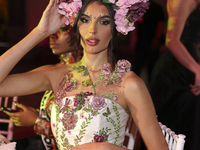 Miss Slovakia Petra Sivakova attends the Miss Universe Catrinas Gala at Antiguo Colegio de las Vizcainas in Mexico City, Mexico, on November...