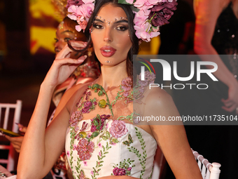 Miss Slovakia Petra Sivakova attends the Miss Universe Catrinas Gala at Antiguo Colegio de las Vizcainas in Mexico City, Mexico, on November...