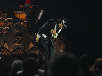 Renato Zero performs live during his ''Autoritratto Tour'' at Palasele in Eboli, Italy, on November 2, 2024. (