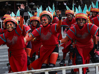 Participants take part in the 2024 Annual Day of the Dead Mega Parade on Reforma Avenue, with a route from Chapultepec to the main square Zo...