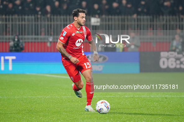 Pedro Pereira (AC Monza) participates in the Italian championship Serie A football match between AC Monza and AC Milan at U-Power Stadium in...